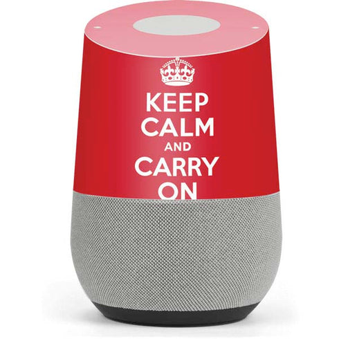 Keep Calm and Carry On Google Home Skin
